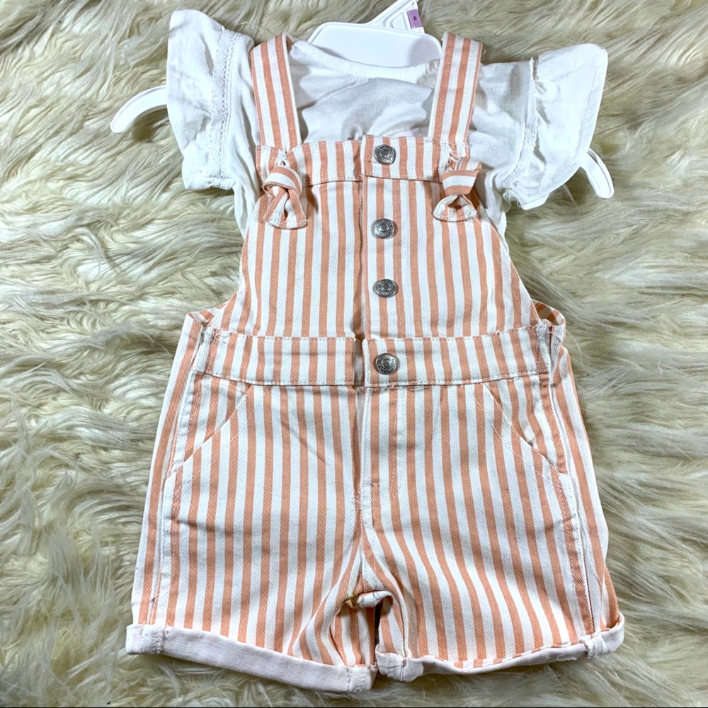 7 FOR ALL MANKIND Girl’s 2 piece shortalls set